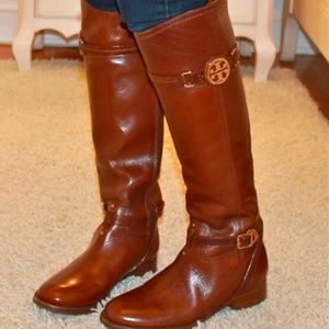 Tory Burch Calista Riding Boots in 'Sienna'